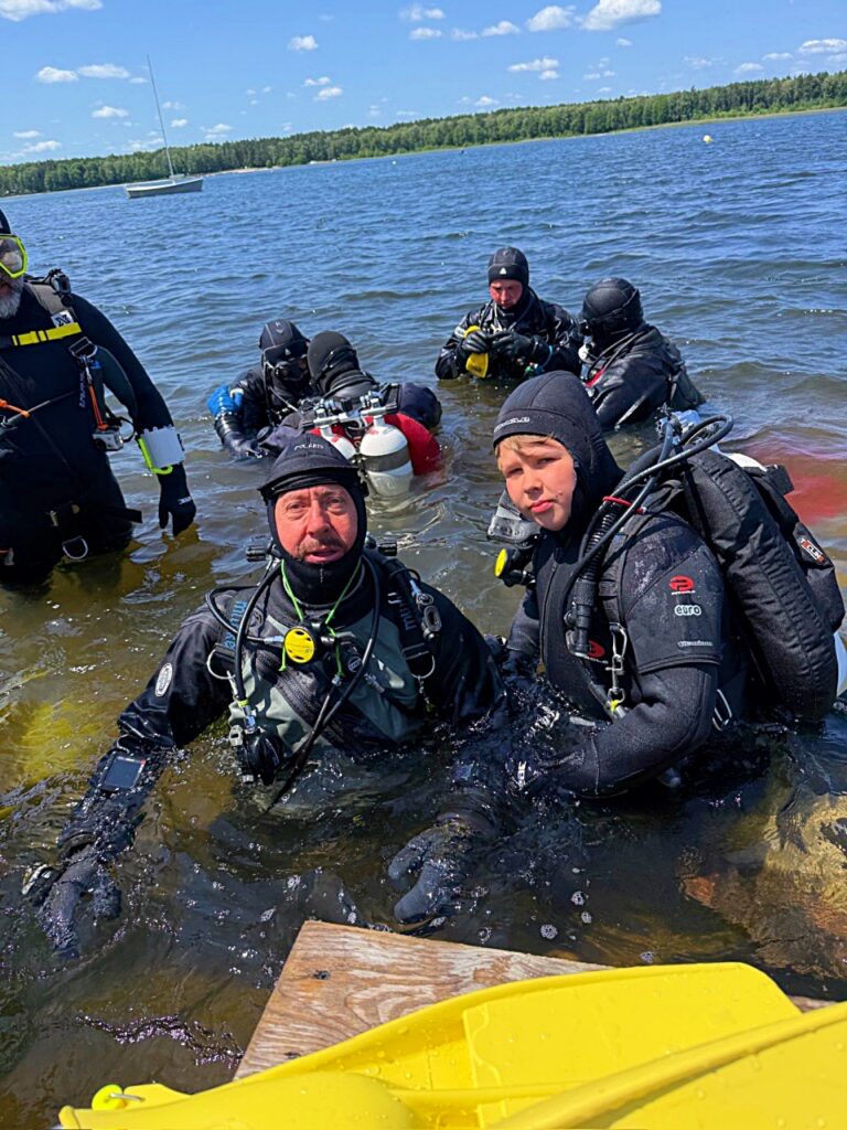 noc świętojańska jezioro Piaseczno | Noc Świętojańska nad jeziorem Piaseczno – nurkowanie i wyzwanie