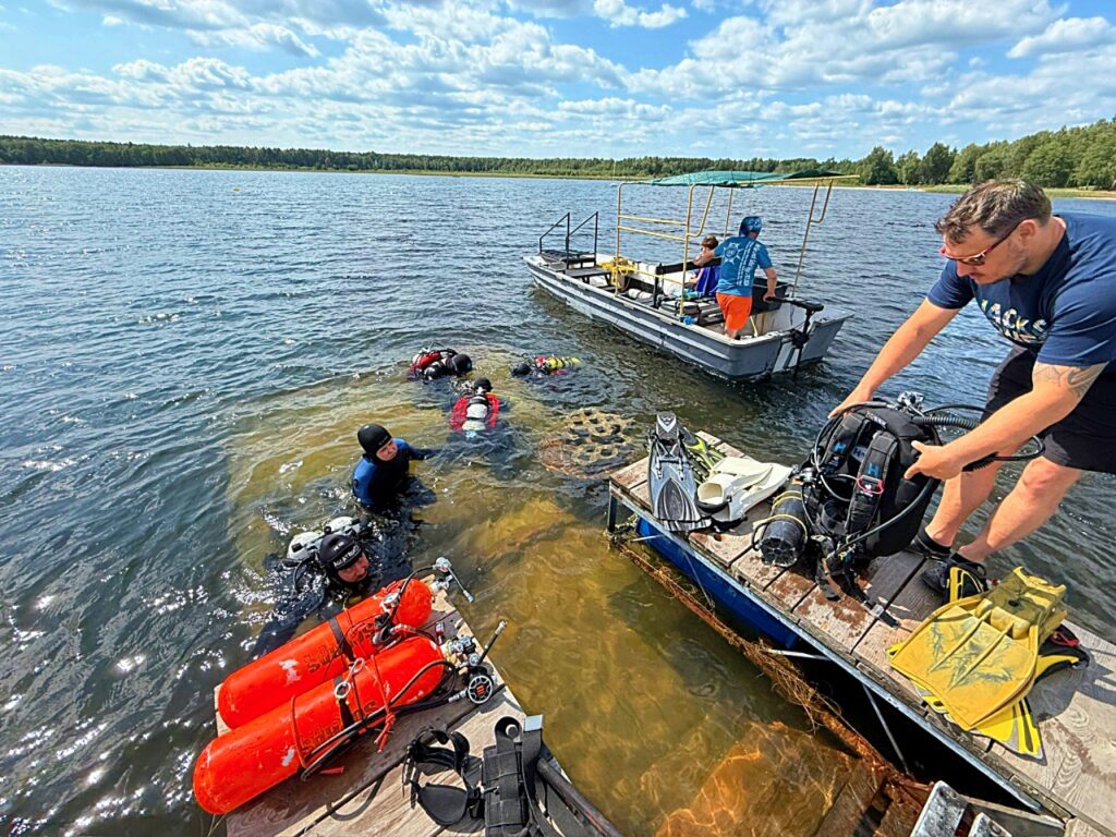 noc świętojańska jezioro Piaseczno | Noc Świętojańska nad jeziorem Piaseczno – nurkowanie i wyzwanie
